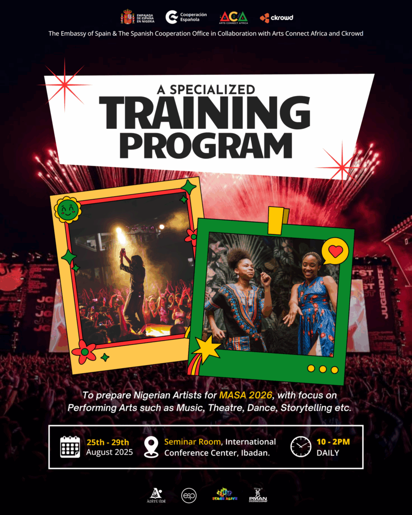 ACA Partners with MASA, Embassy of Spain, Spanish Cooperation Office, and Ckrowd to Host Training for Nigerian Artists Ahead of MASA 2026